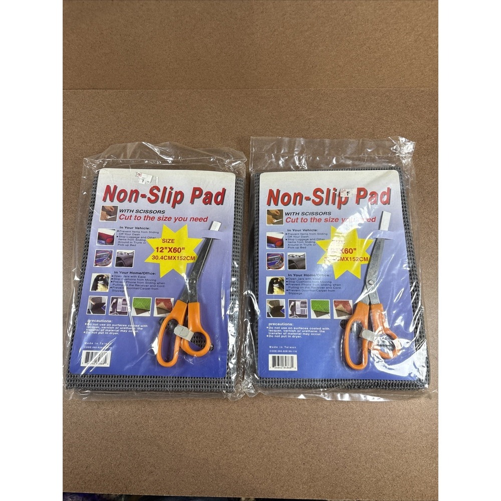 Non Slip Pad Home Office Kitchen Cabinet Auto Craft  12"x60" (2 Pack) BRAND NEW